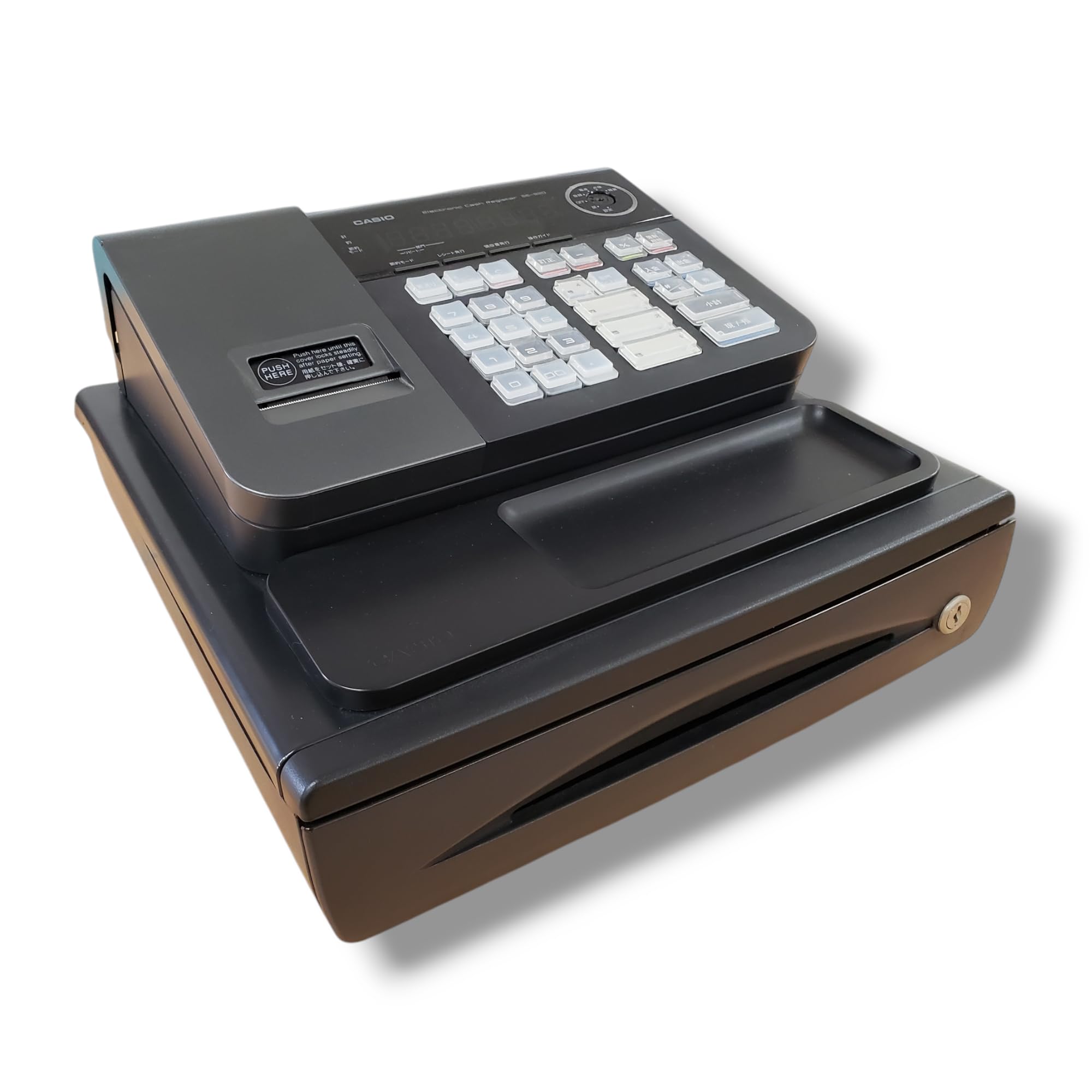 Amazon | カシオ レジスター 8部門 小型ドロア SE-S20BK ブラック