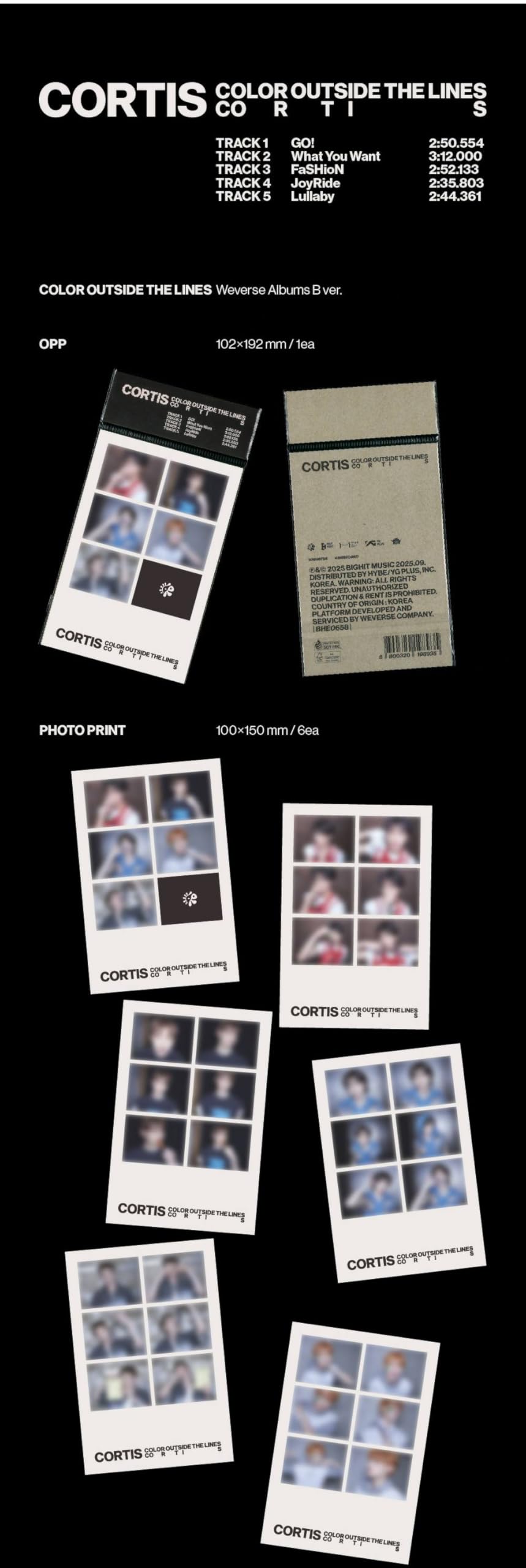 Amazon.co.jp: CORTIS (コルティス) - The 1st EP [ COLOR OUTSIDE THE