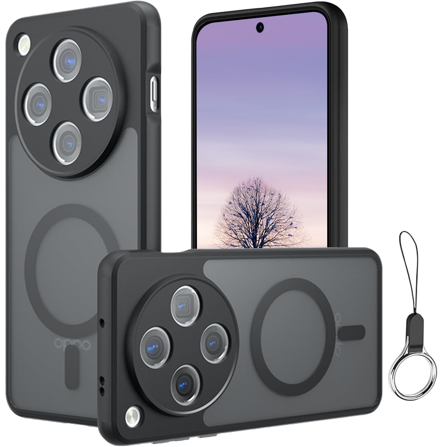 Amazon.co.jp: For OPPO Find X8 用 ケース 半透明のデザイン Magsafe