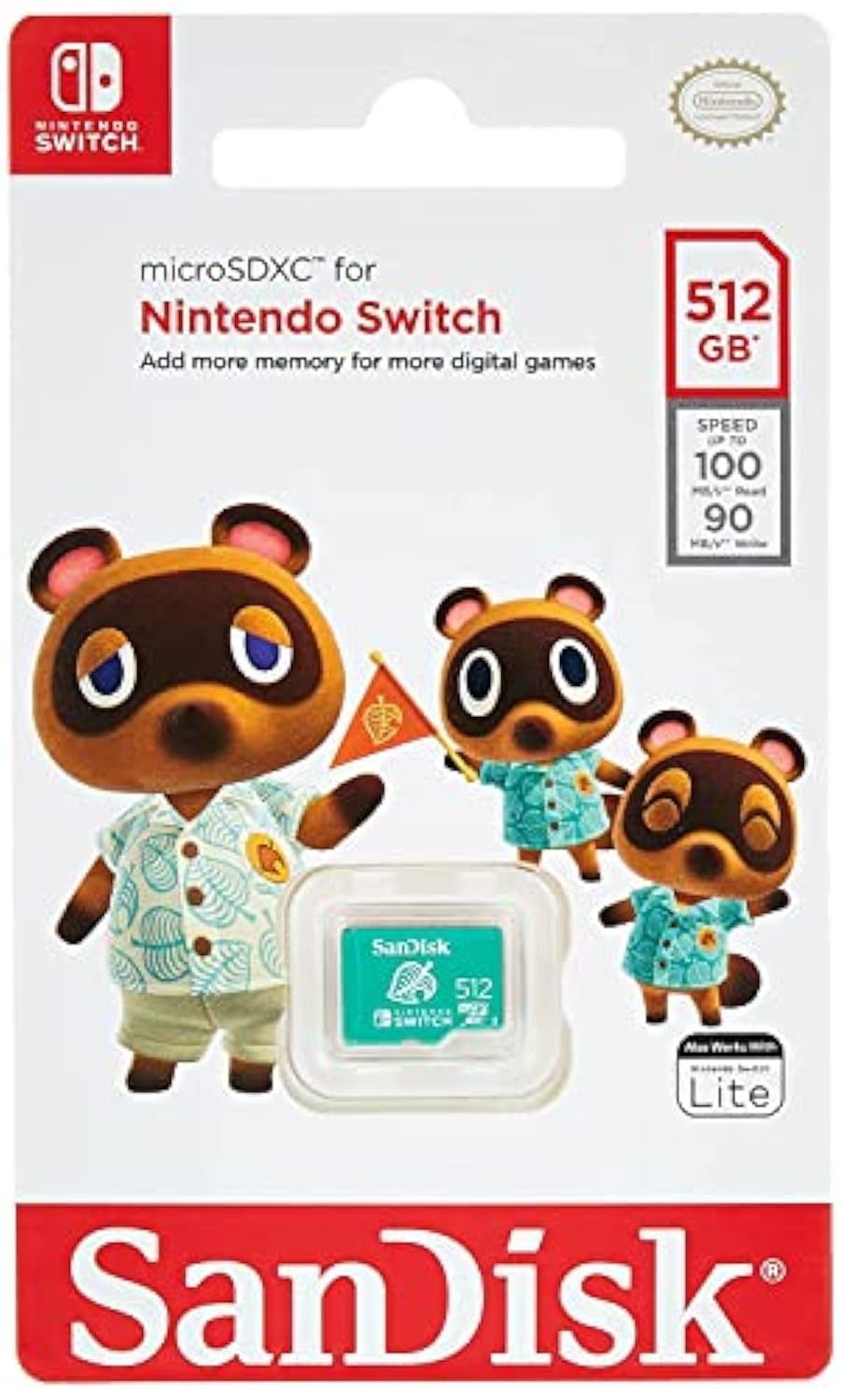 Amazon | SanDisk - microSDXC UHS-I 512 Go Edition どうぶつの森