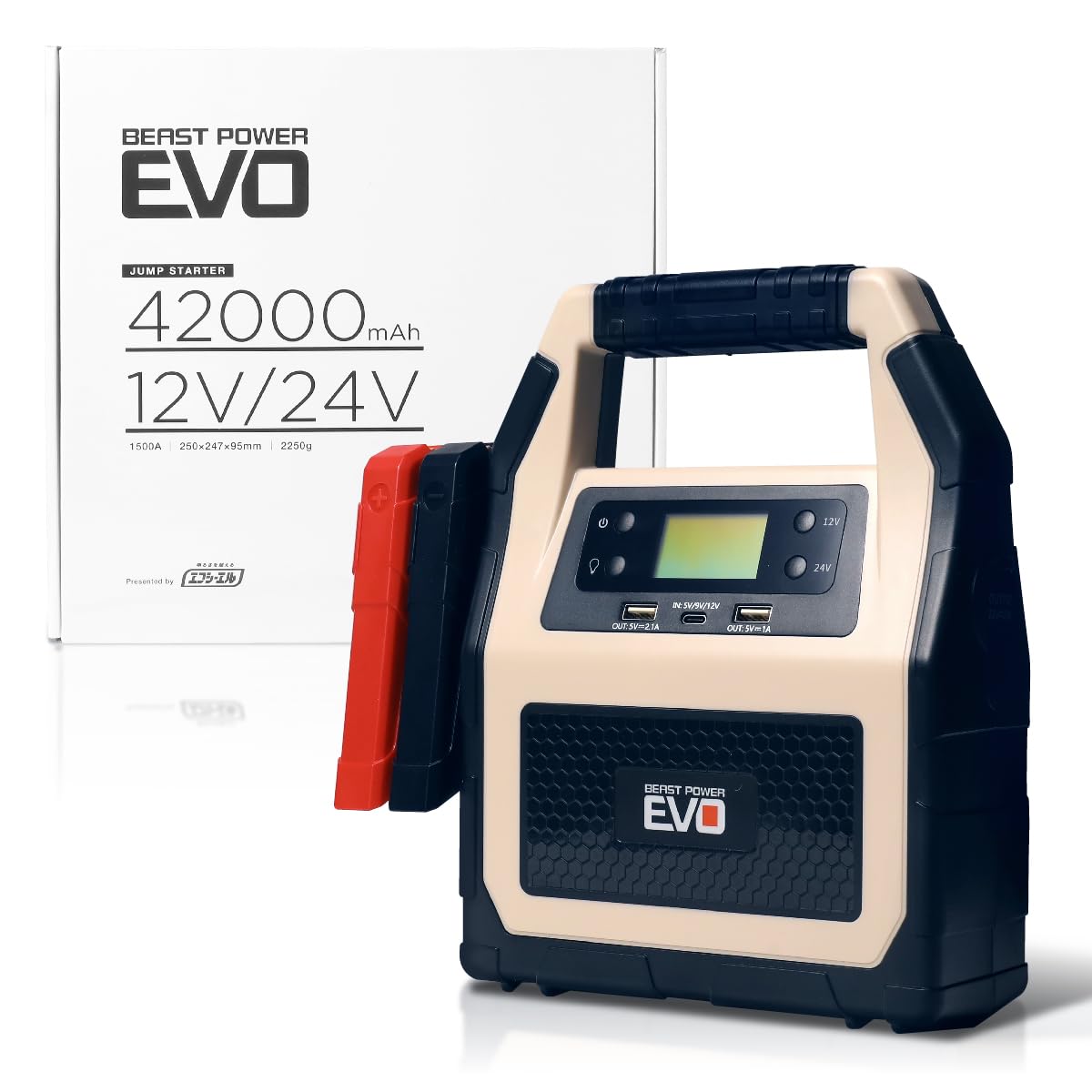 Amazon | fcl.(エフシーエル) BEAST POWER EVO ジャンプスターター 24V