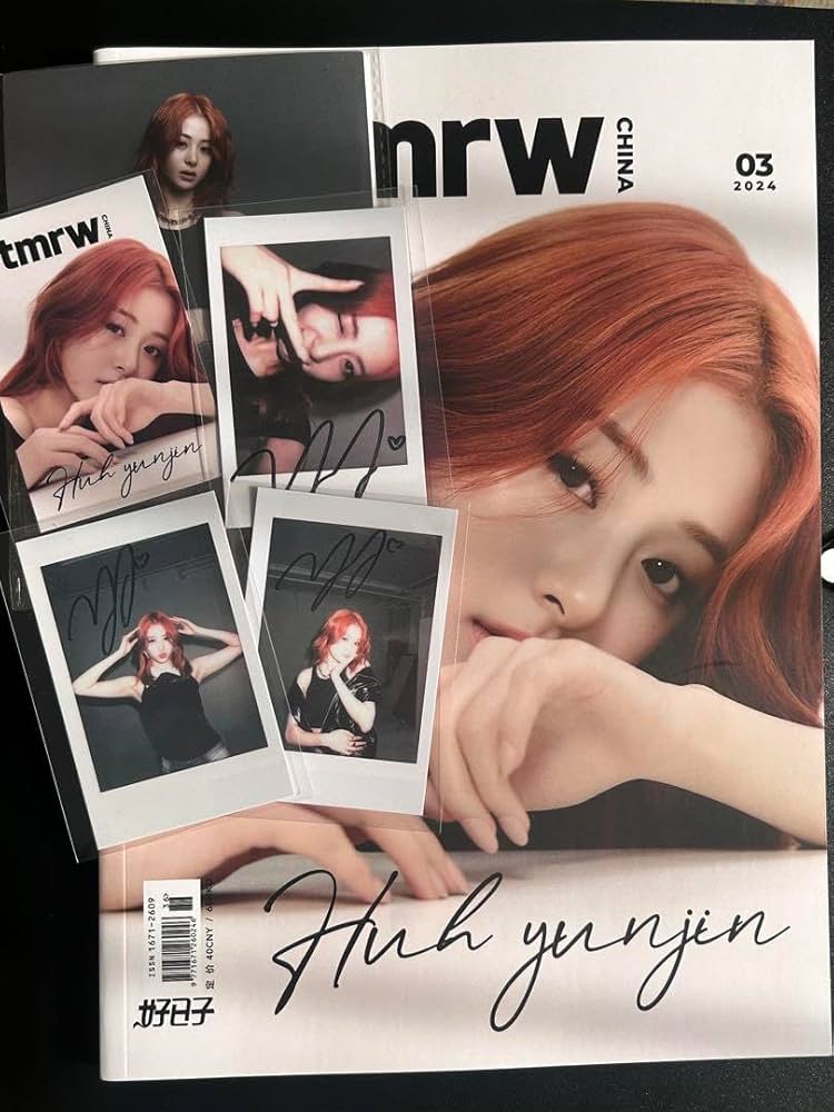 Amazon.co.jp: LESSERAFIM ユンジン 中国 雑誌 TMRW CHINA トレカ