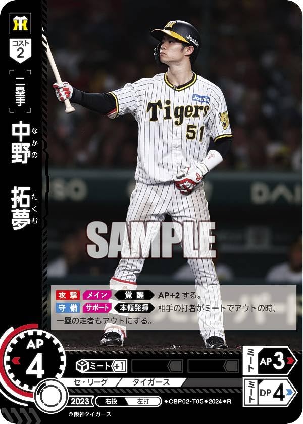 Amazon.co.jp: ドリームオーダー CBP02-T05 中野 拓夢 阪神タイガース