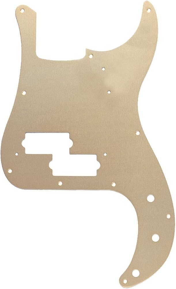 Amazon.com: Fender 57 Precision Bass - (10-Hole) Gold Anodized, 1