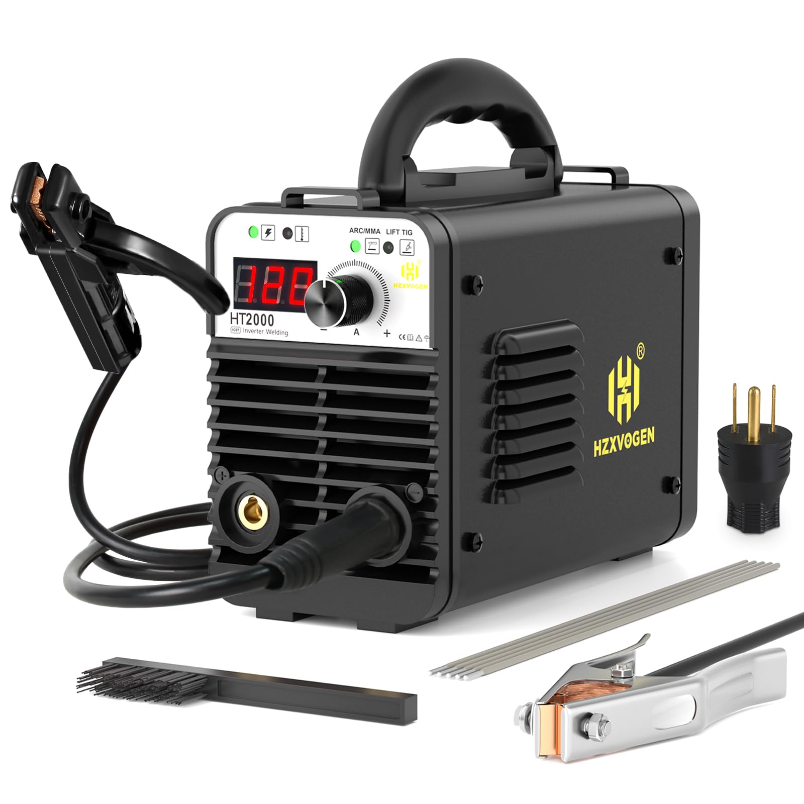 Amazon | H HZXVOGEN 溶接機 アーク溶接 100V/200V 120A 被覆アーク