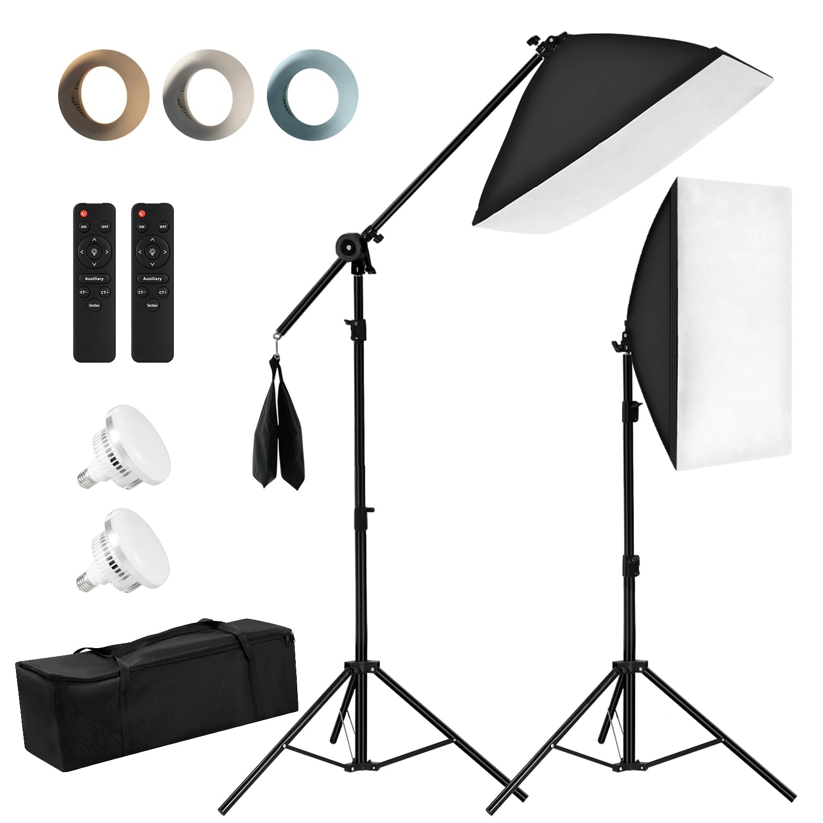 Amazon | Niceveedi ソフトボックスキット 85W 撮影用ライト 撮影照明
