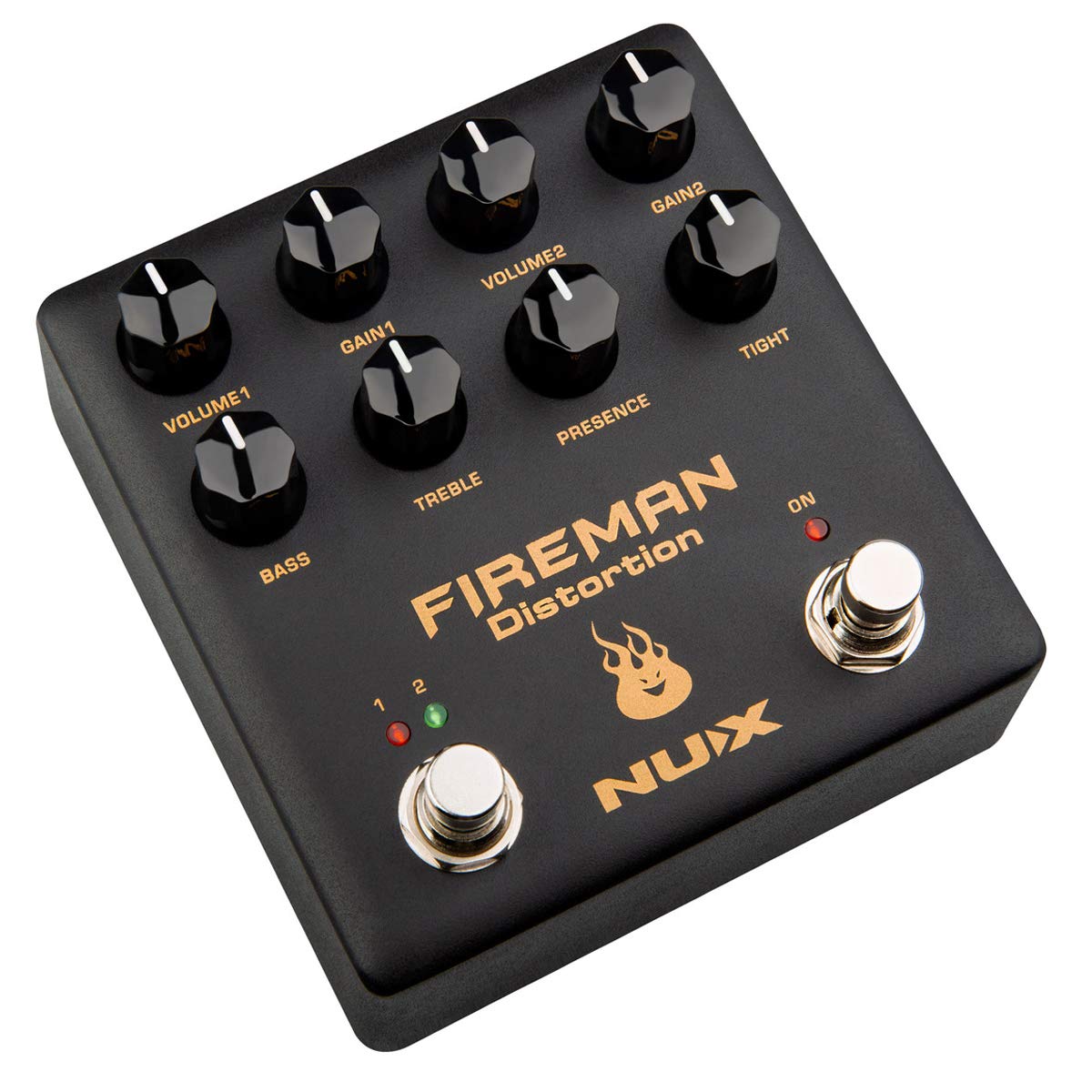 Amazon.com: NUX Fireman Distortion Effect Pedal, Dual Channel