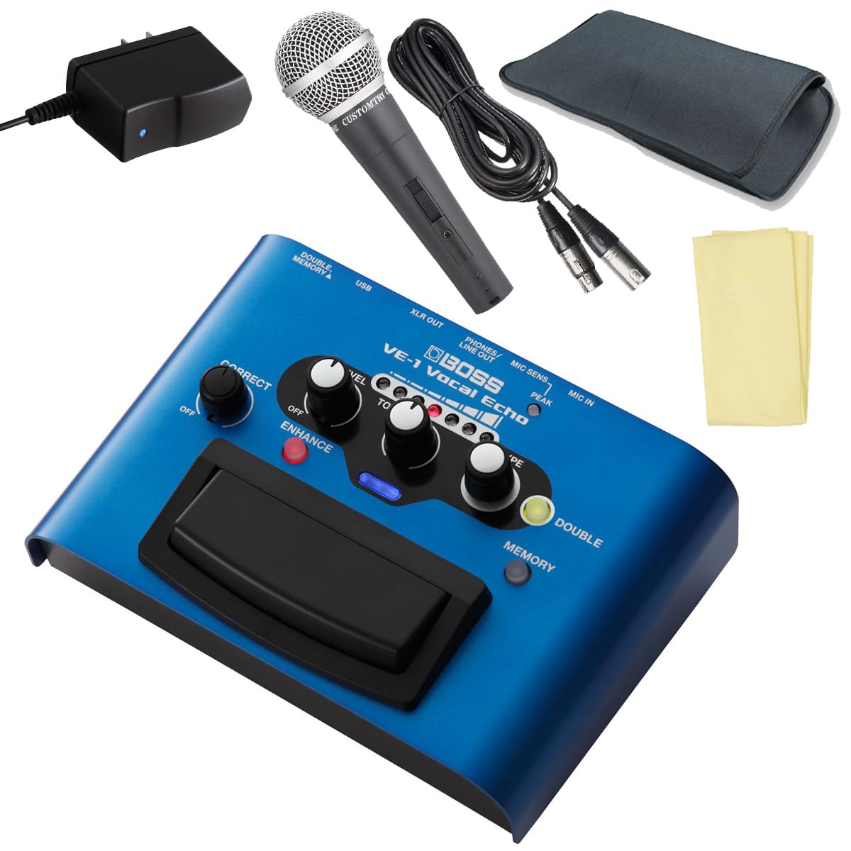 Amazon.co.jp: BOSS ボス/VE-1 [マイク ＆ 純正ACアダプターセット