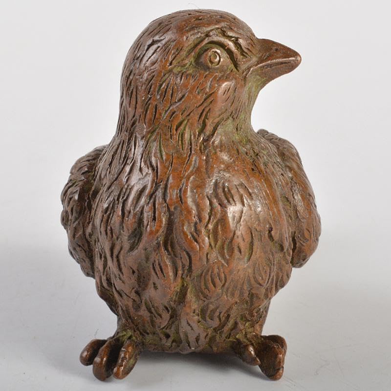 Amazon.co.jp: 金工名品 古銅宣徳銅 鳥 紙鎮 置物 在銘 C R6874E