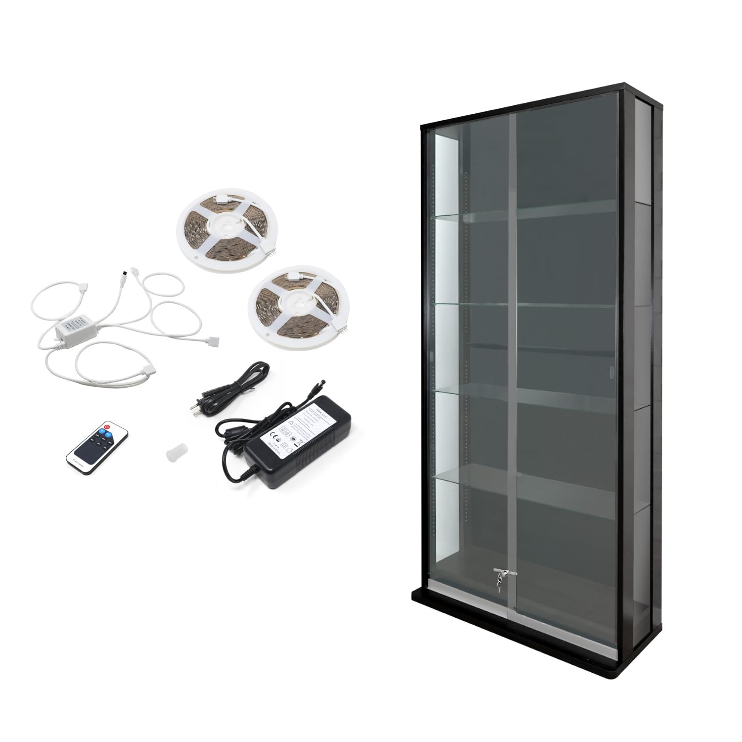 Amazon.co.jp: 地球家具 引き戸コレクションケース スラリス SLALIS