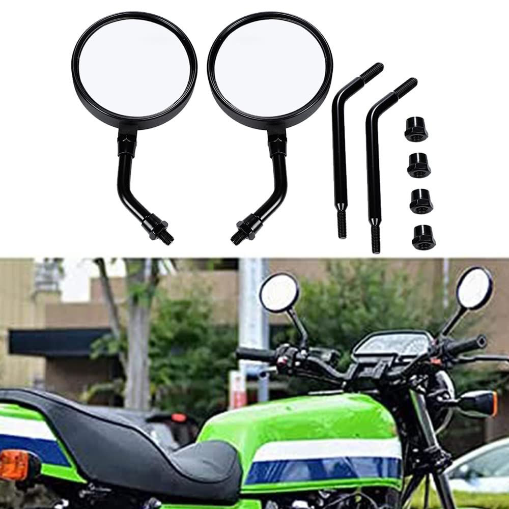 Amazon | バイク ミラー ショート ロング 10mm 正ネジ ラウンドミラー