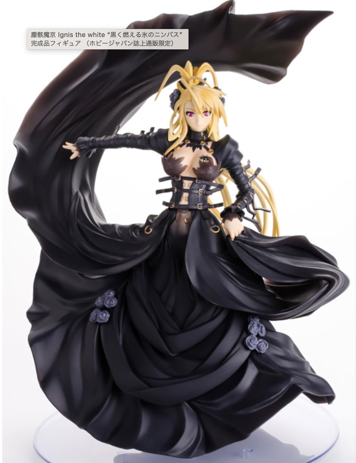 Amazon | 塵骸魔京 Ignis the white “黒く燃える氷のニンバス” 完成品