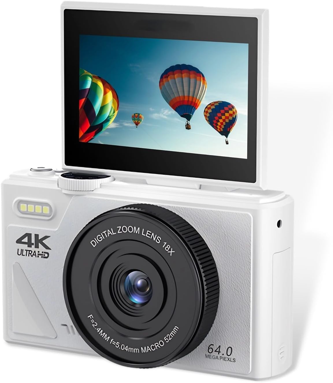 Amazon.com : Digital Camera with Flip Screen LCD, UHD 4K 64MP