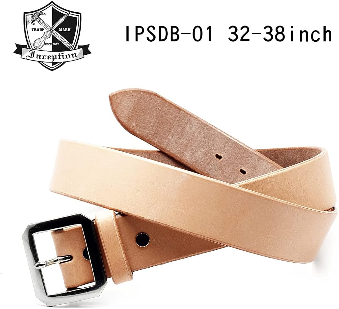 Amazon | [インセプション] レザーベルト 32/34/36/38インチ対応 本革