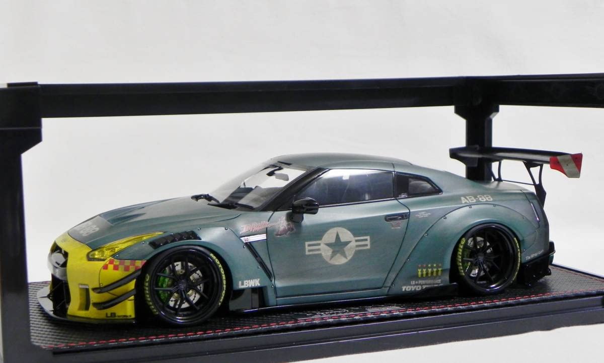 Amazon | IG 2346 1/18 LB-WORKS Nissan GT-R R35 type 2 Matte Green