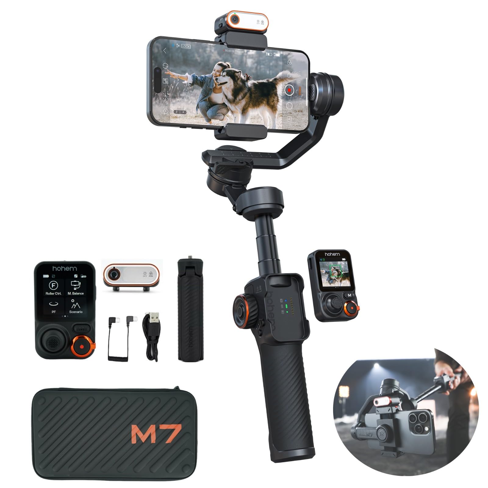 Amazon.com: Hohem iSteady M7 Gimbal Stabilizer for Smartphone, 3
