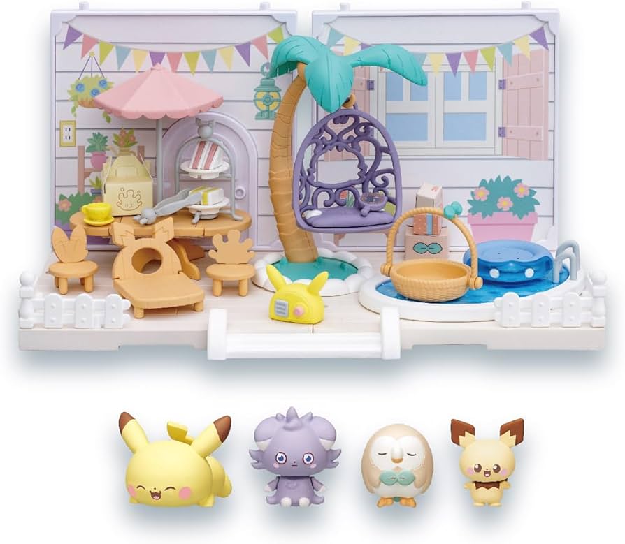 Amazon.com: Takara Tomy Pokemon Pocket Peace House Let's Party