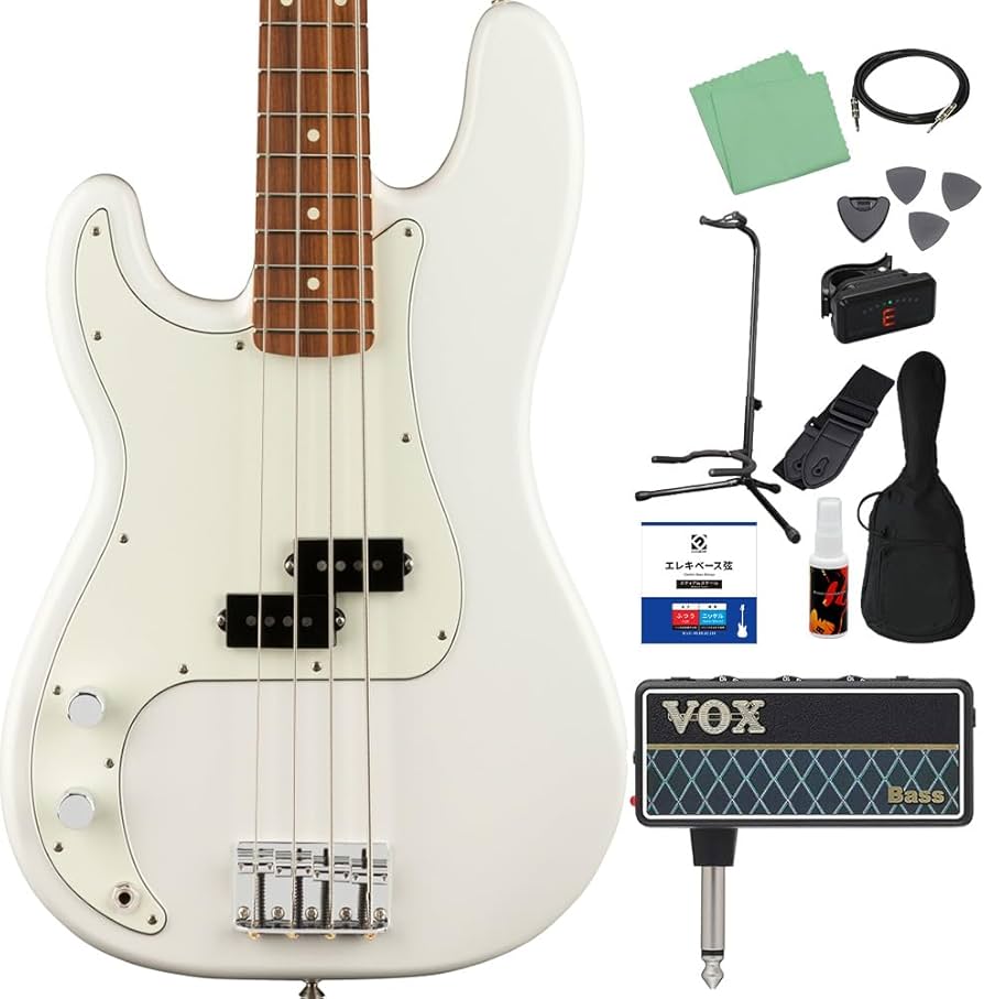 Amazon | Fender Player Precision Bass Lefty Polar White レフティ
