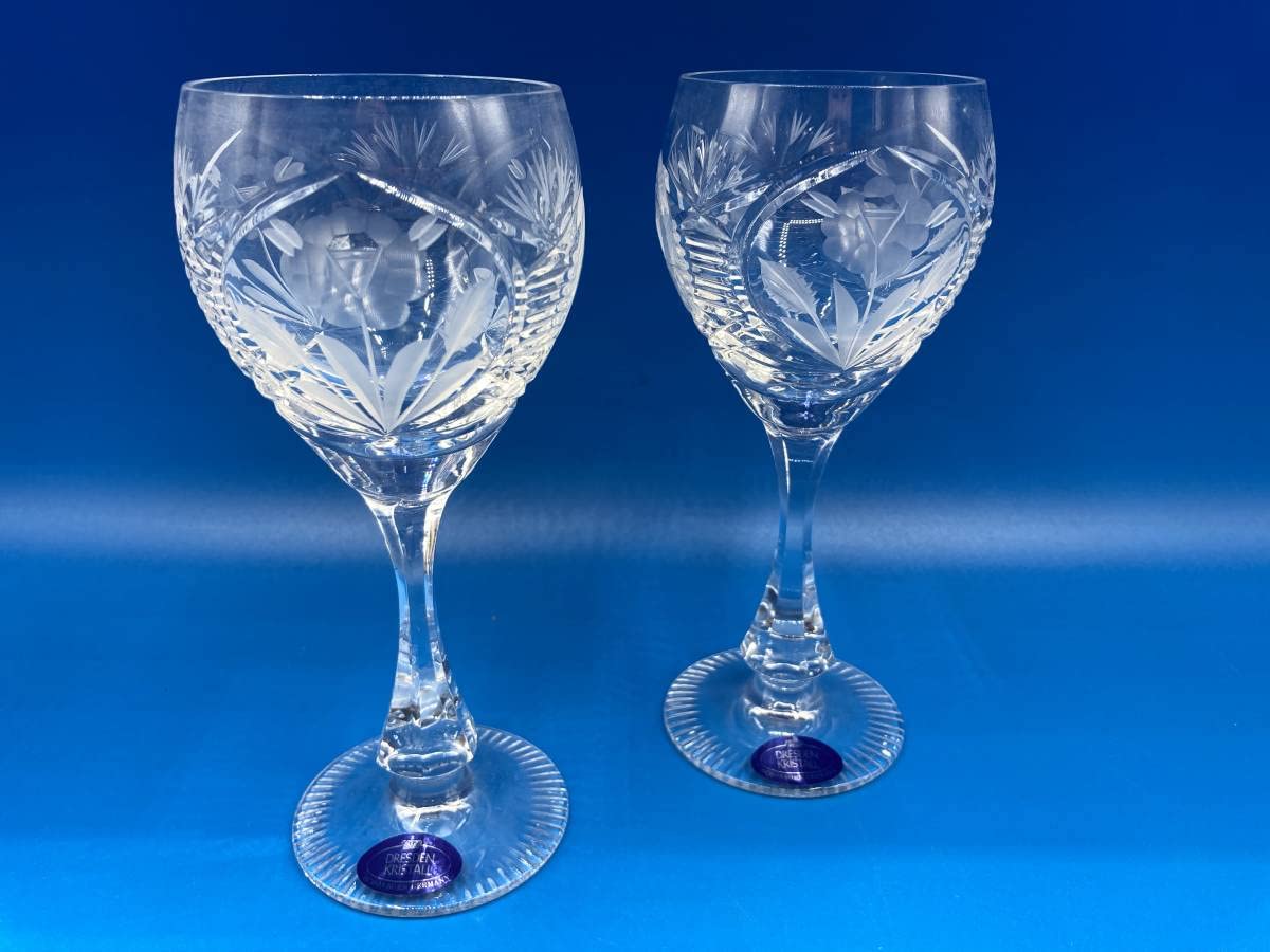 Amazon | DRESDEN KRISTALL ドレスデンクリスタル ワイングラス 2客