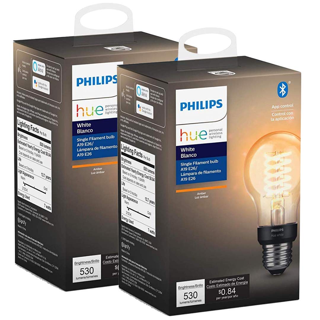 Amazon.co.jp: Philips Hue ホワイトフィラメント A19 スマート