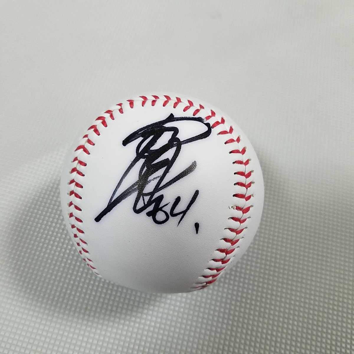 北海道日本ハムファイターズ【投げ入れ直筆サインボール☆柿木＆井口