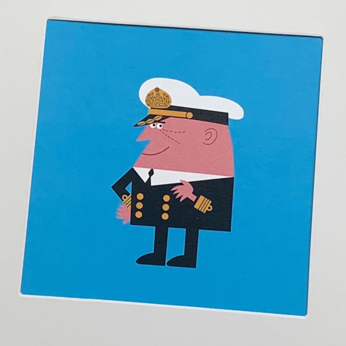 Amazon.co.jp: □柳原良平『アンクル船長』スクエア 20cm×20cm 額入り