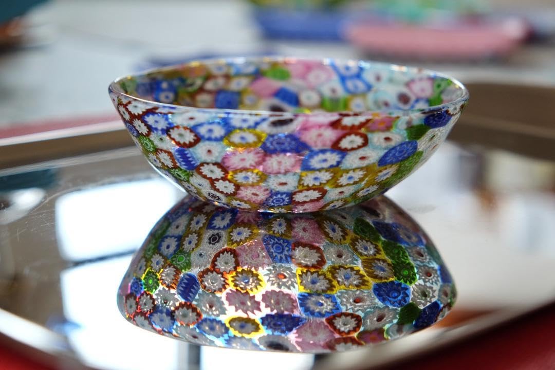 ベネチアングラス 極美新品 ベネチアンガラス ムラノ ミルフィオリ