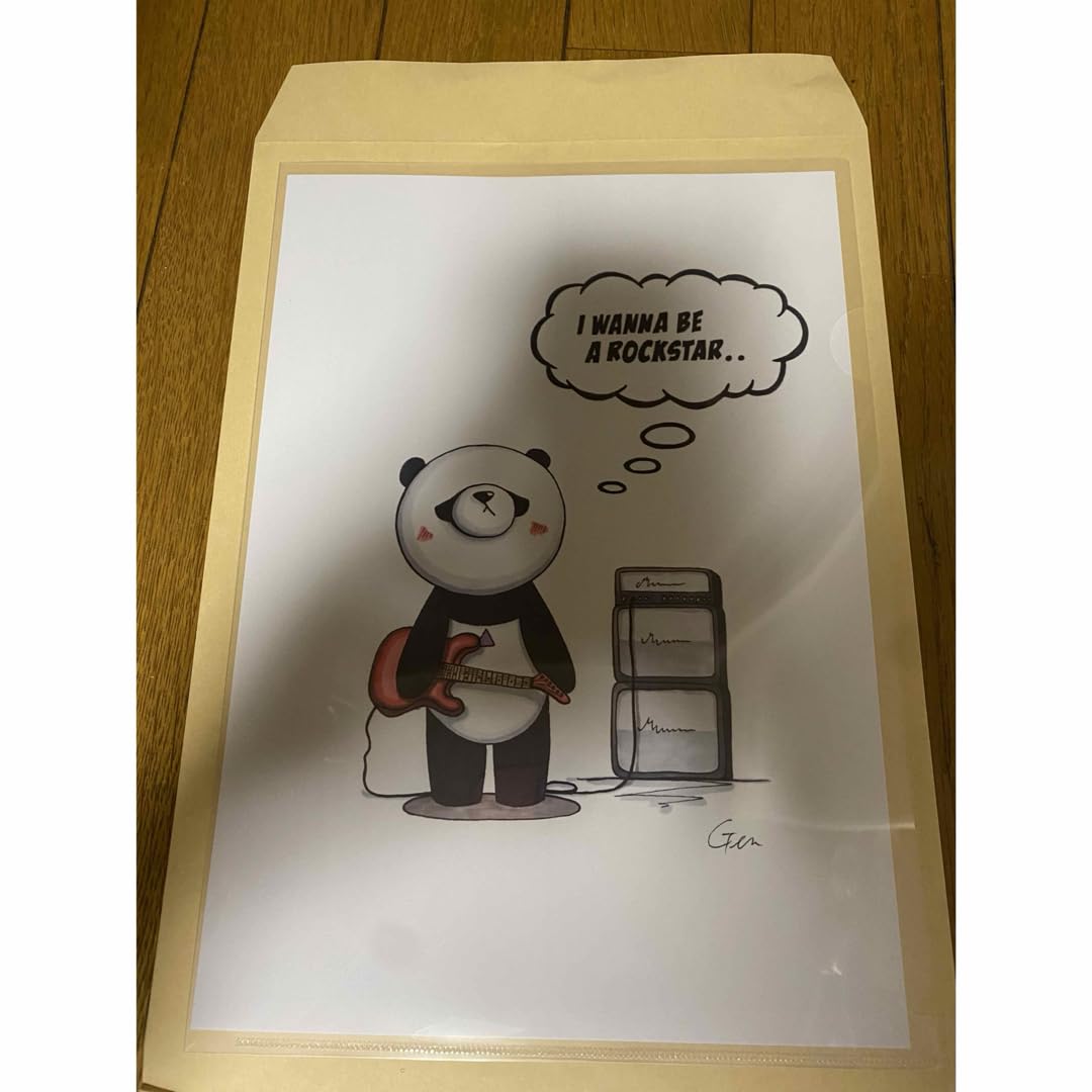 Amazon.co.jp: Love ear art 桂川弦さん 個展 A4 ポスター パンダ : ホビー