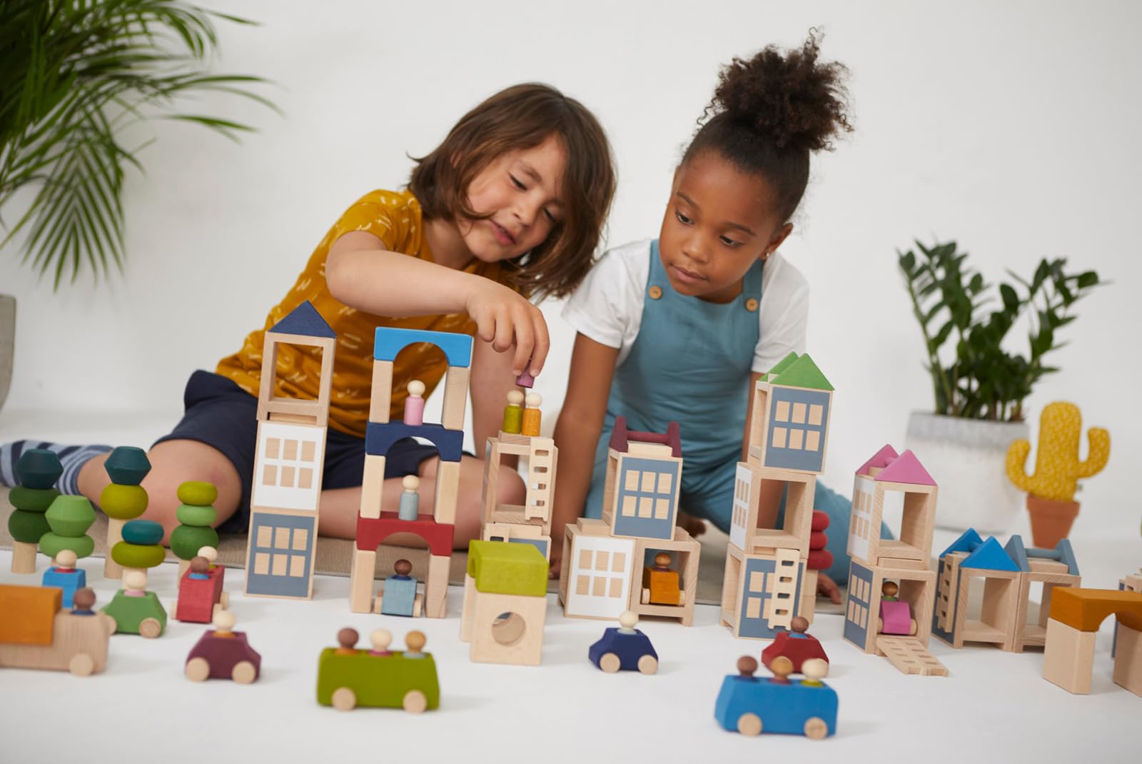 Amazon | lubulona ルブロナ 積み木 トンネルブロック 道路 線路