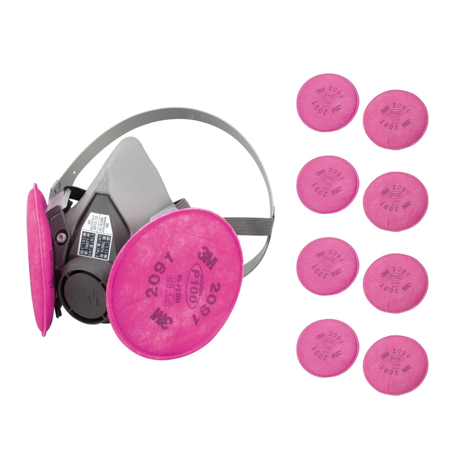 Amazon.co.jp: 3M 取替え式防じんマスク 6000/2091-RL3 Mサイズ