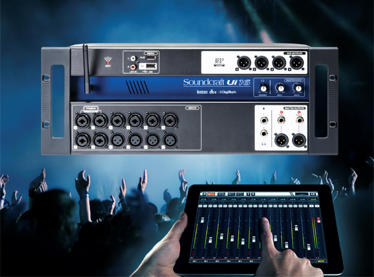 Soundcraft Ui16 Remote-Controlled 16-Input Digital Mixer : Amazon
