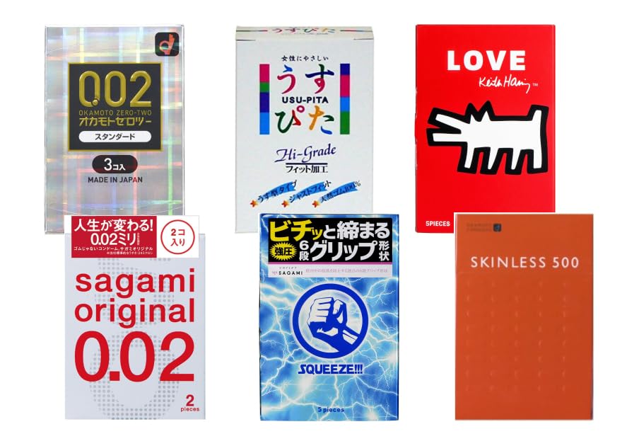 Amazon | いろいろ試せる コンドーム6箱セット サガミ0.02 オカモト