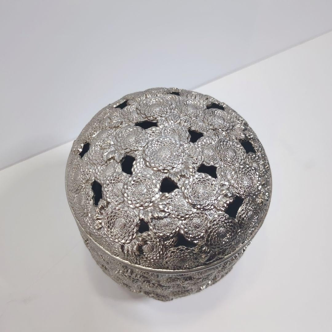 Amazon.co.jp: 佐野宏采 万菊 萬菊 香炉 骨董 香道具 沈香 香合