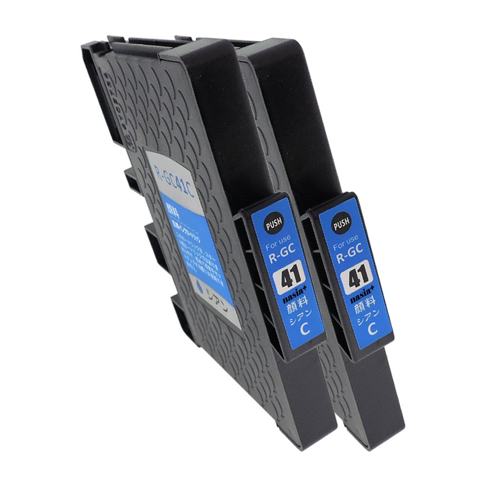 Amazon.co.jp: RICOH リコー GC41C (C×2) Mサイズ GXカートリッジ