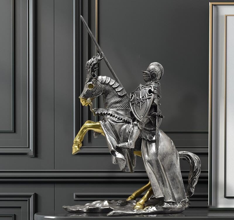 Amazon.co.jp: MOMOAO 騎士 装飾品 レトロ ヨーロッパ騎士 鎧の騎士