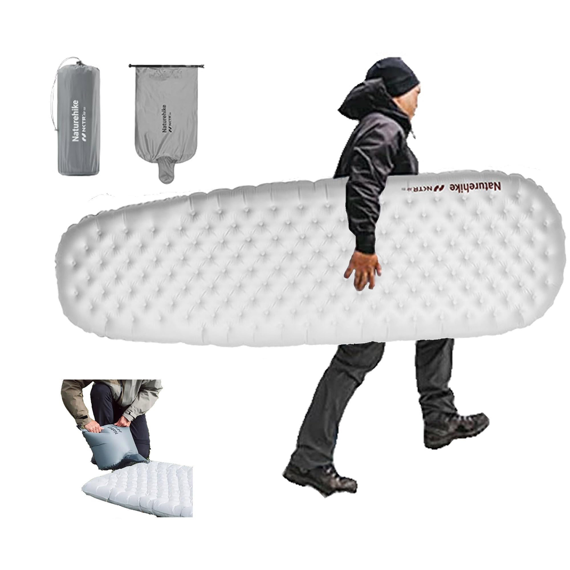 Amazon.co.jp: Naturehike【SGS認証】エアーマット R8.8 厚さ12cm -30