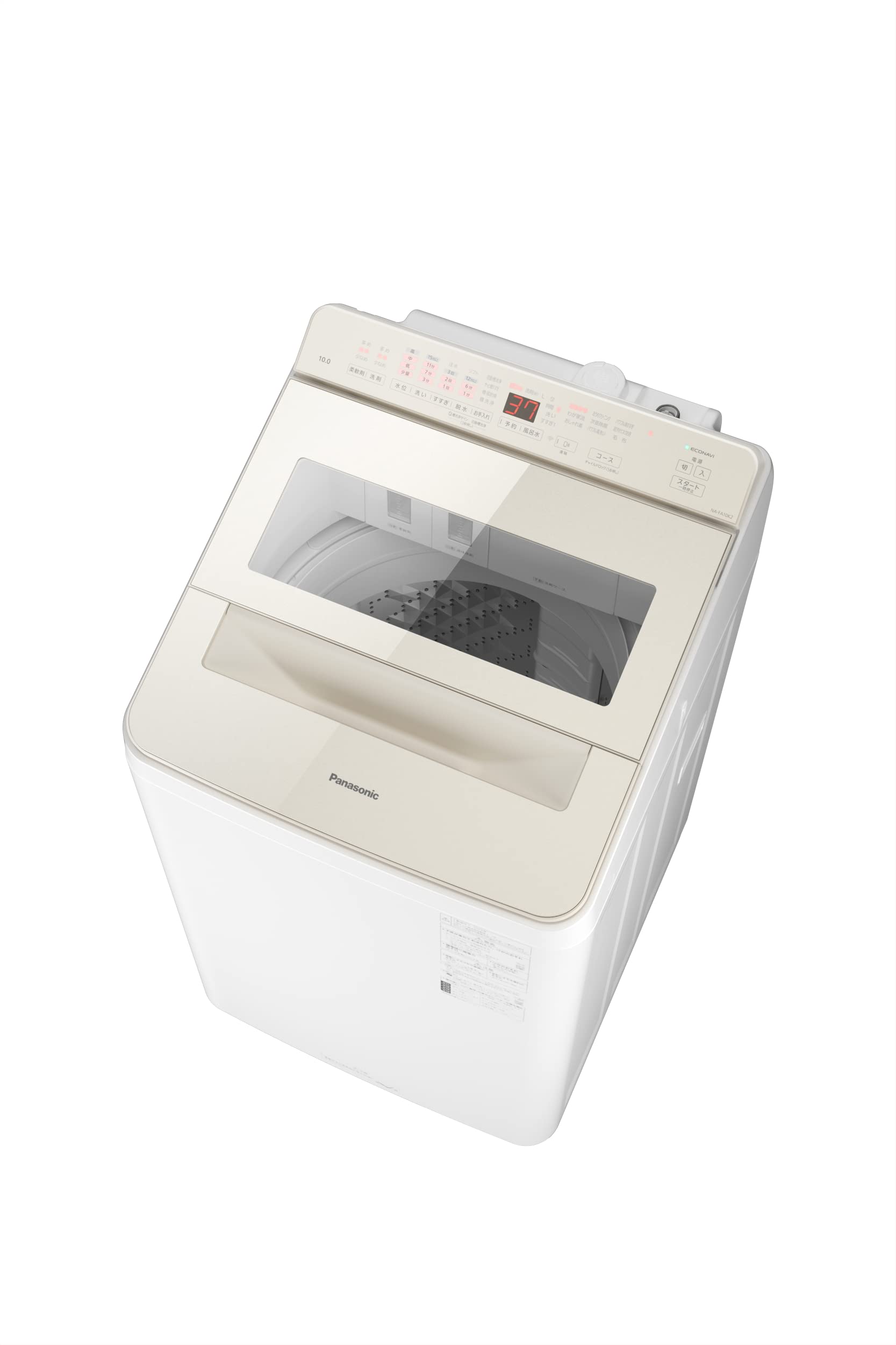 Amazon | パナソニック 全自動洗濯機 10kg NA-FA10K2-N シャンパン