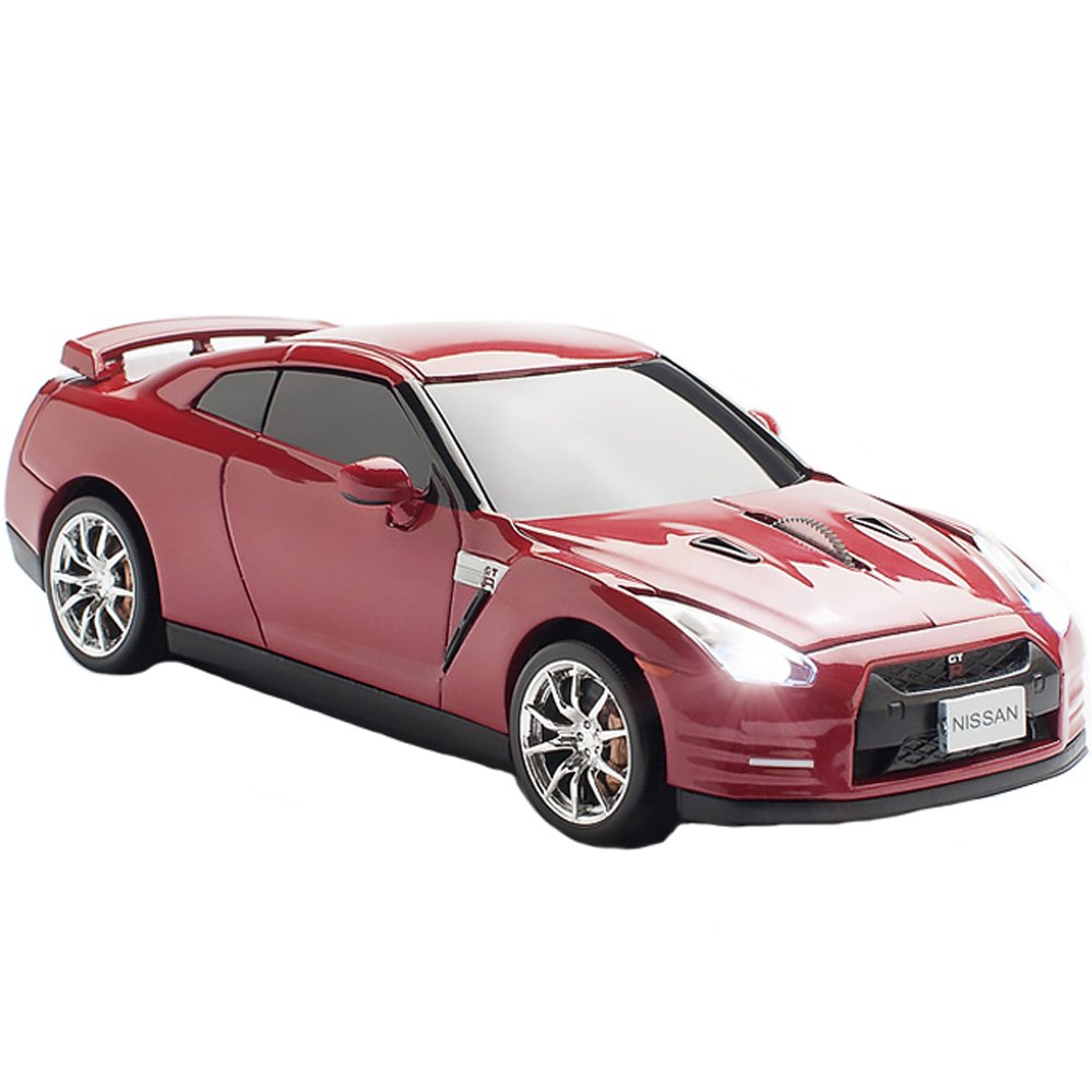 Amazon.co.jp: クリックカーマウス 無線ワイヤレスマウス GT-R R35