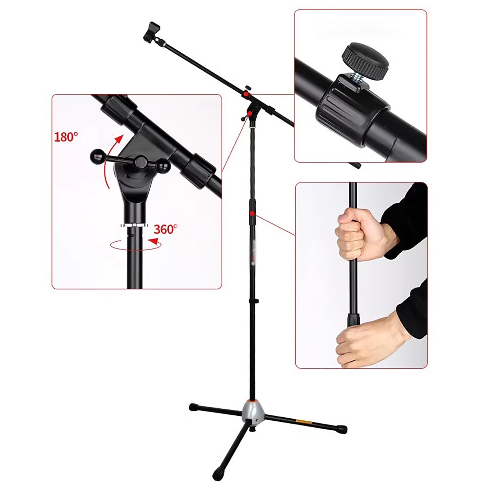 Amazon.co.jp: マイクスタンド セルフロック式マイクスタンド