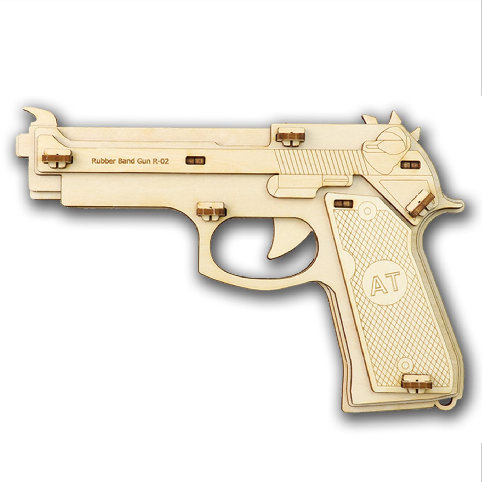 Amazon.co.jp: アーテック(artec) 木製9連式輪ゴム銃 58195 接着剤不要