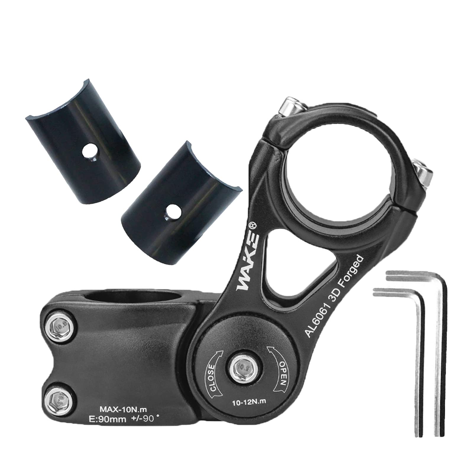 Amazon.com : FOMTOR Bike Stem 90 Degree 90mm 31.8mm 25.4 mm