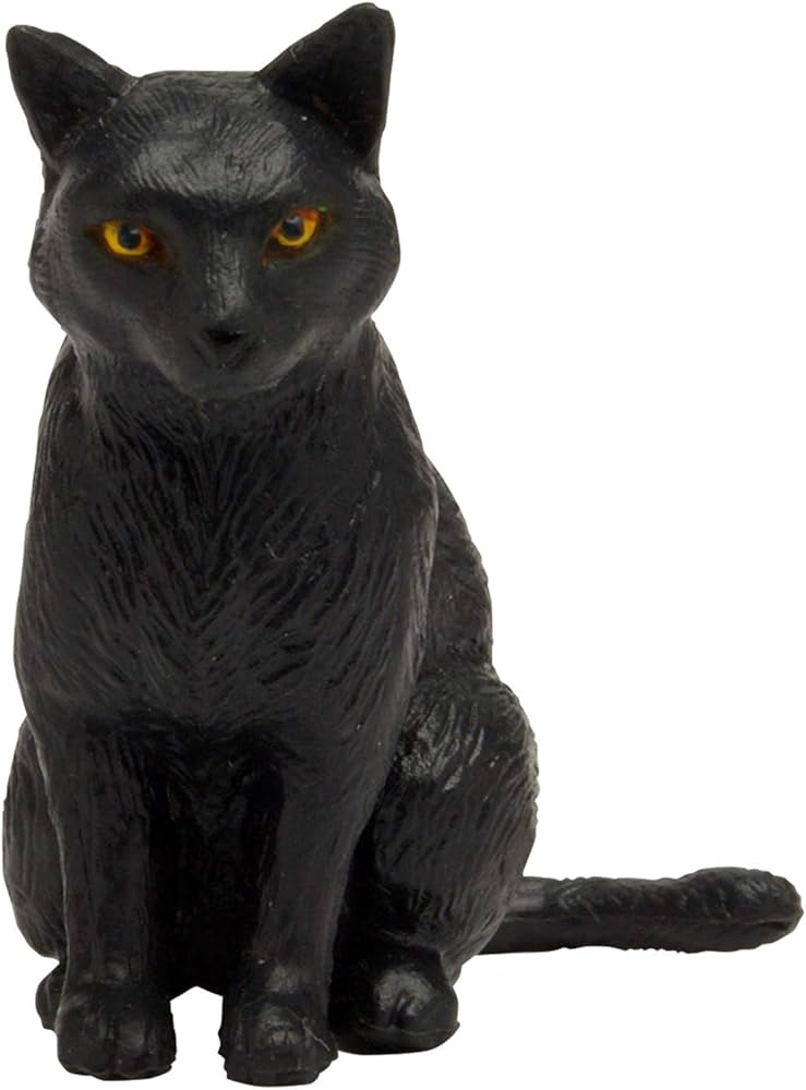 Amazon.co.jp: プラッツ 1/12 黒猫(座り) : ホビー