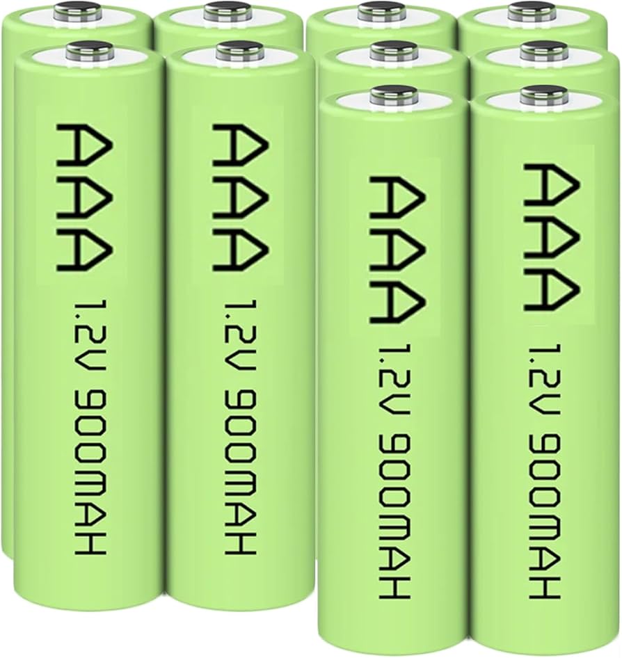 Amazon.com: 12 Packs 1.2V AAA Size 900mAh Ni-MH Rechargable