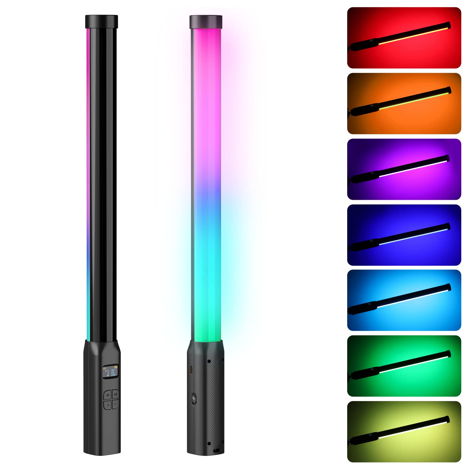 Amazon | Ulanzi LEDビデオライト 360°RGB撮影用ライト ハンドヘルド