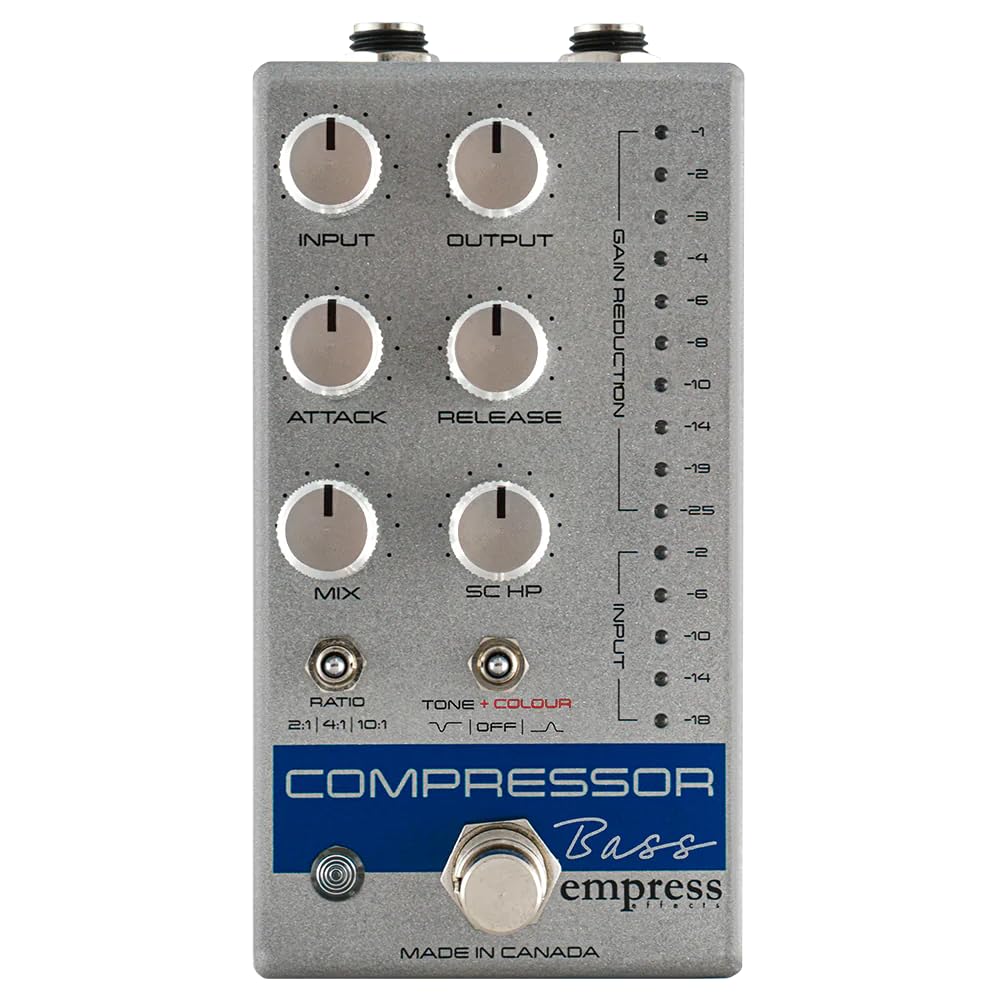 Amazon.com: Empress Bass Compressor Effects Pedal, Silver, CPBS
