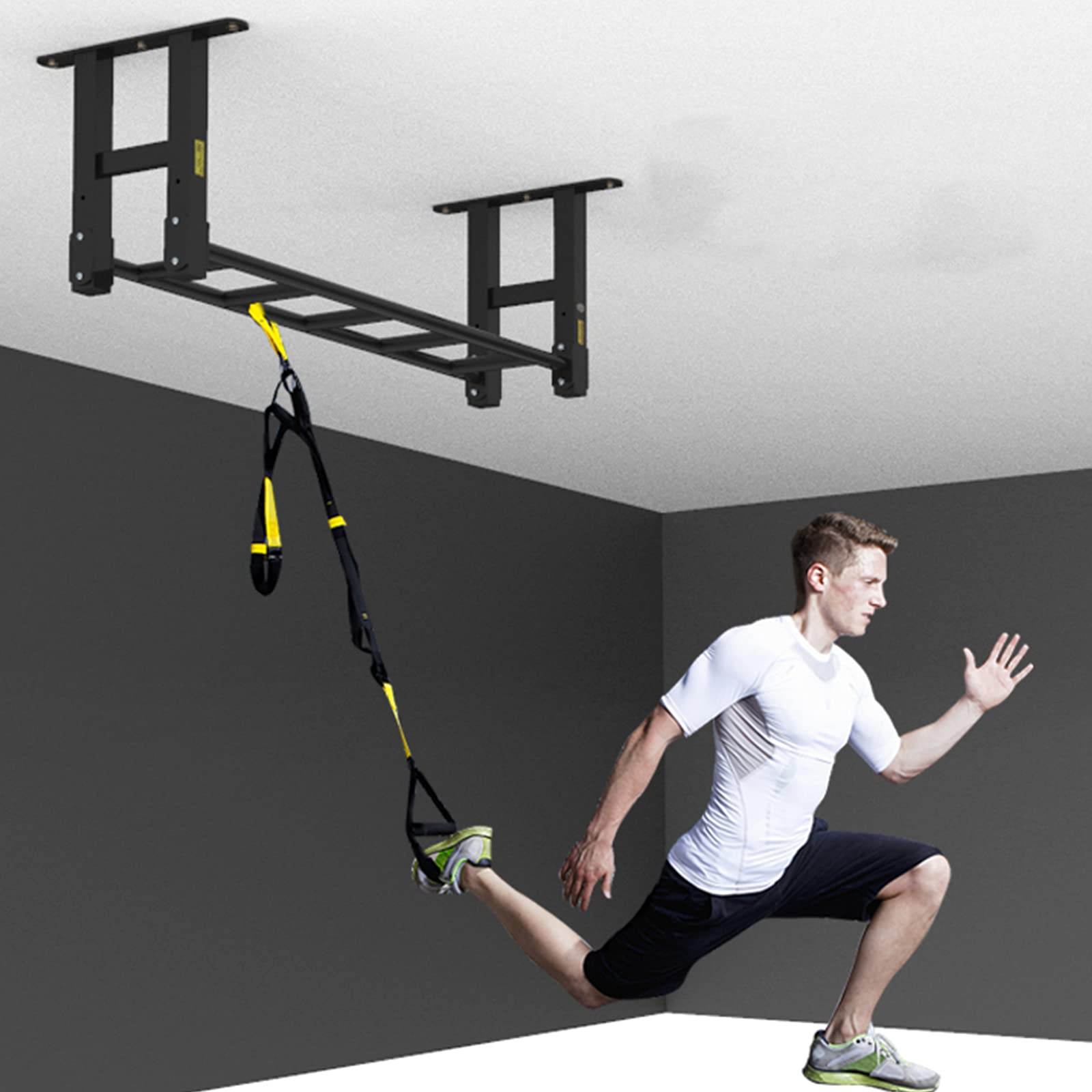 Amazon | 120 cm 壁掛けプルアップバー,多機能ジムけんすいマシーン