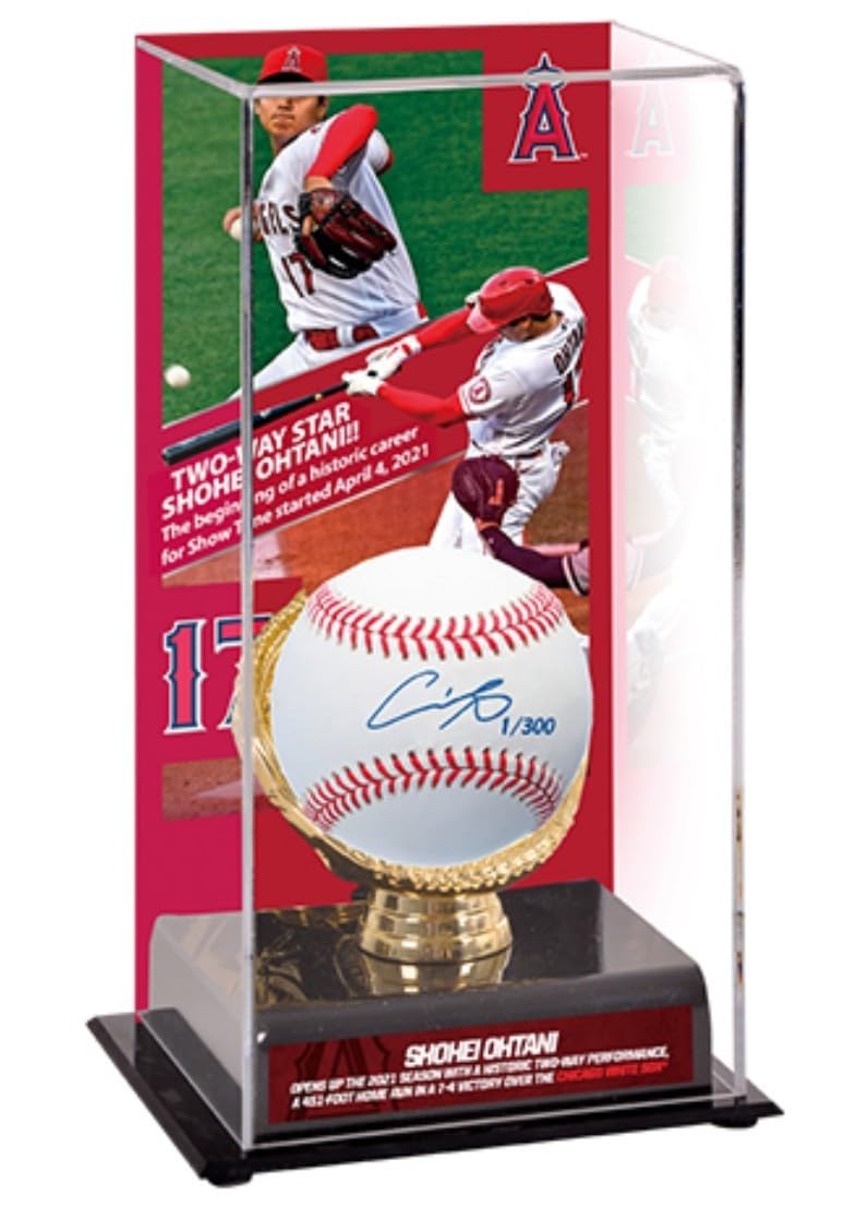 Amazon.co.jp: 大谷翔平 直筆サインボール 特性展示ケース入りセット