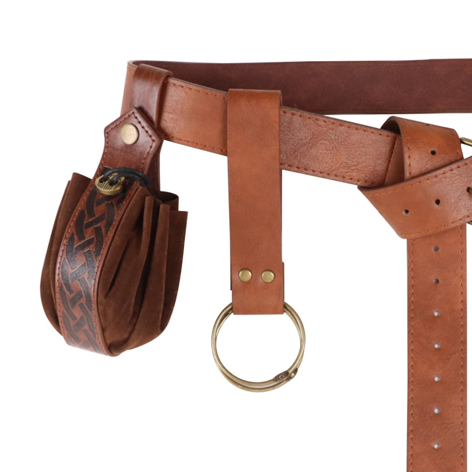 Amazon.co.jp: 中世のレザーウエストバッグレザーベルトウィザード