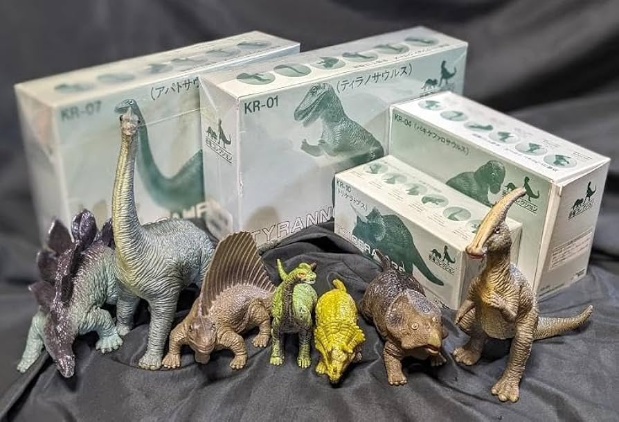 昭和レトロ恐竜（ツクダホビー）ソフビフィギュア11体セット Amazon.co