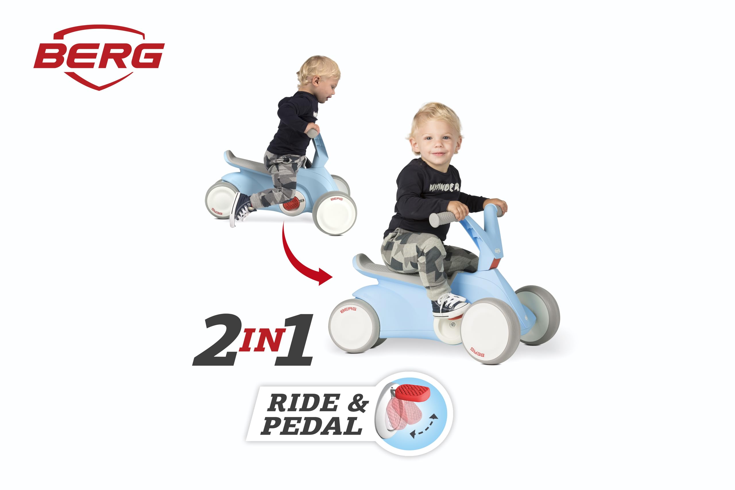 Amazon.co.jp: Berg GO2 - 2-in-1 プッシュペダル ゴーカート 10～30